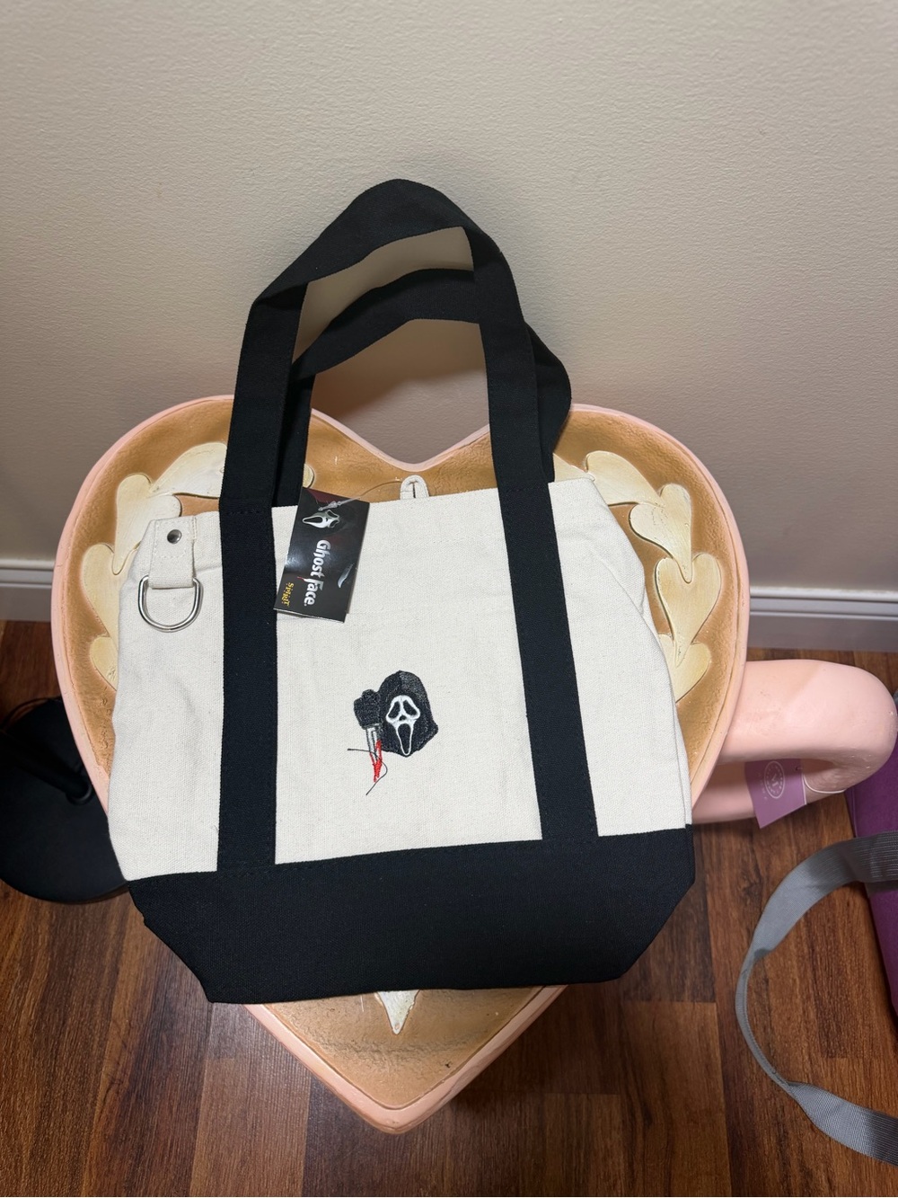 Spirit Halloween Ghost Face Mini Tote Bag